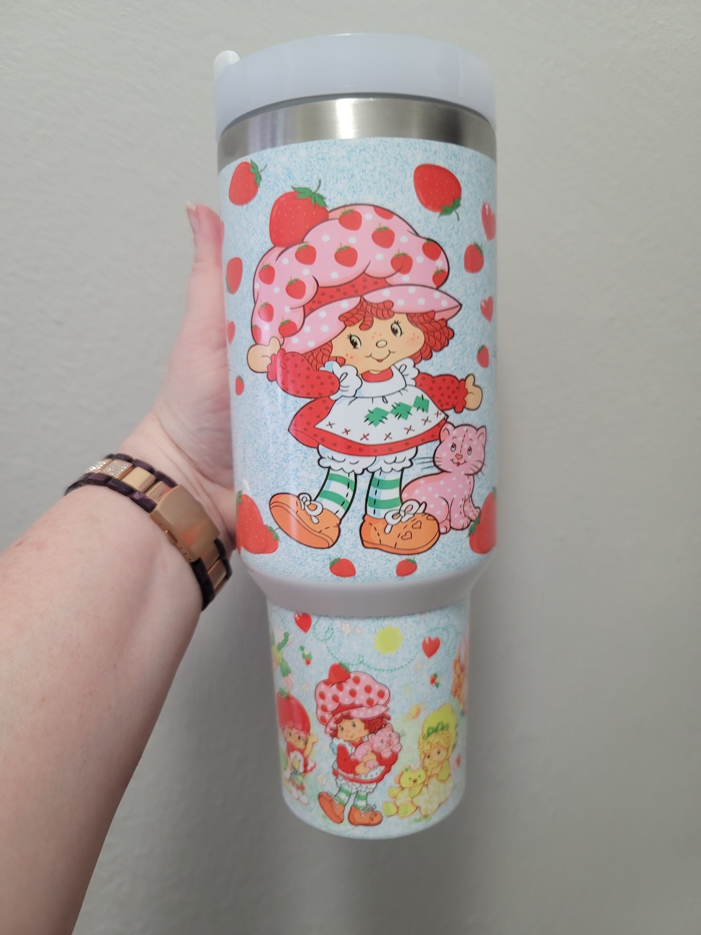40oz Strawberry shortcake inspired dupe
