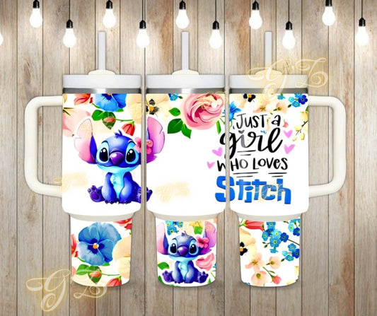 40oz Just a girl that loves a blue Alien digital download