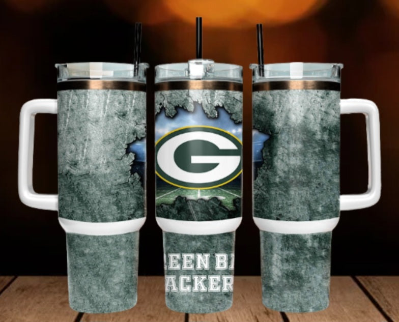 40oz  Packers inspired Tumbler