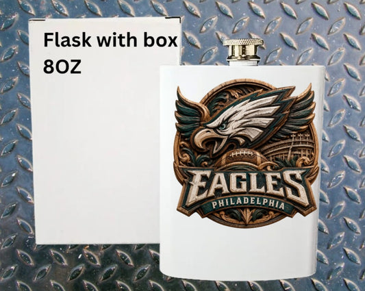 8oz Pro football flask
