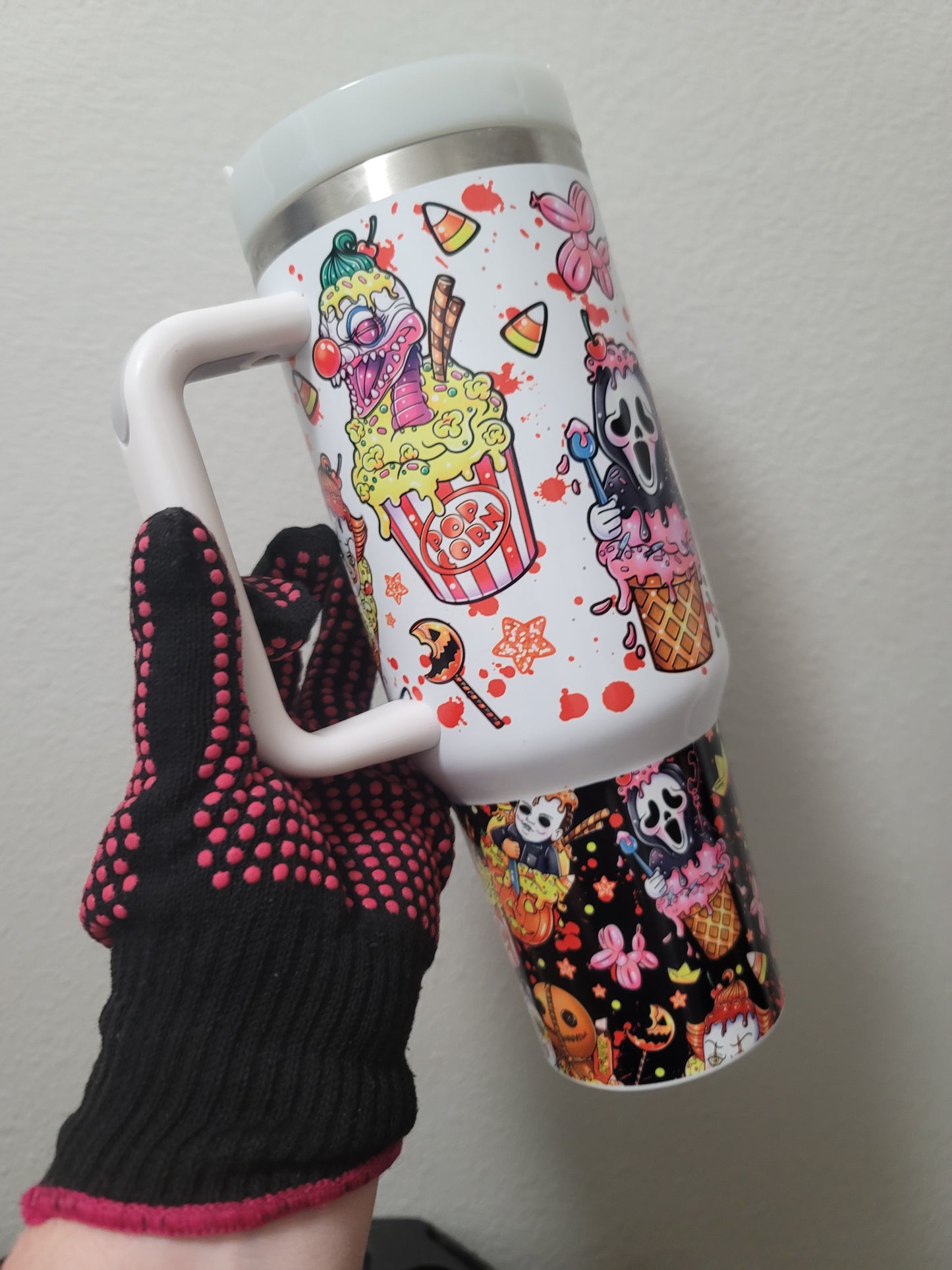 40oz Horror squad and ice cream inspired Tumbler
