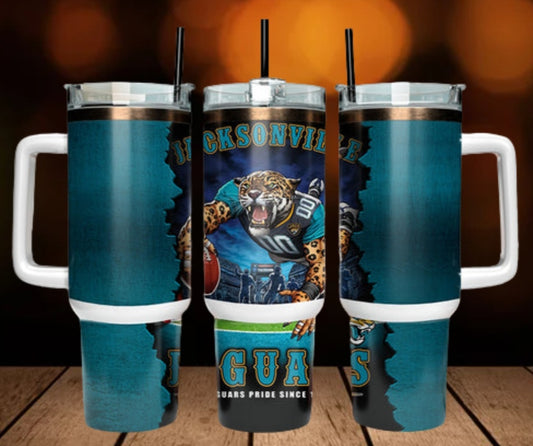 40oz  Jaguars inspired Tumbler