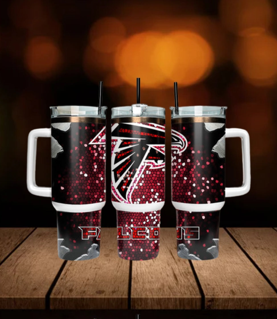 40oz  Falcons inspired Tumbler