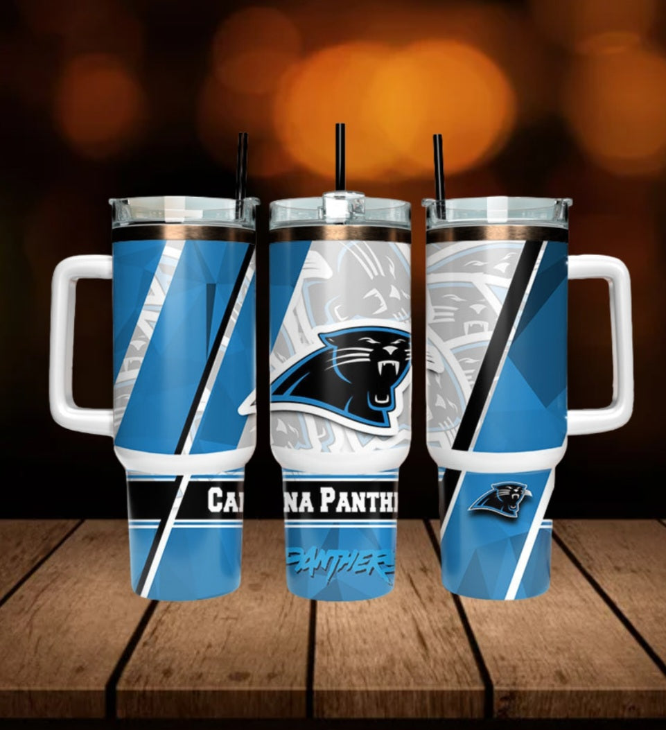 40oz  Panthers inspired Tumbler