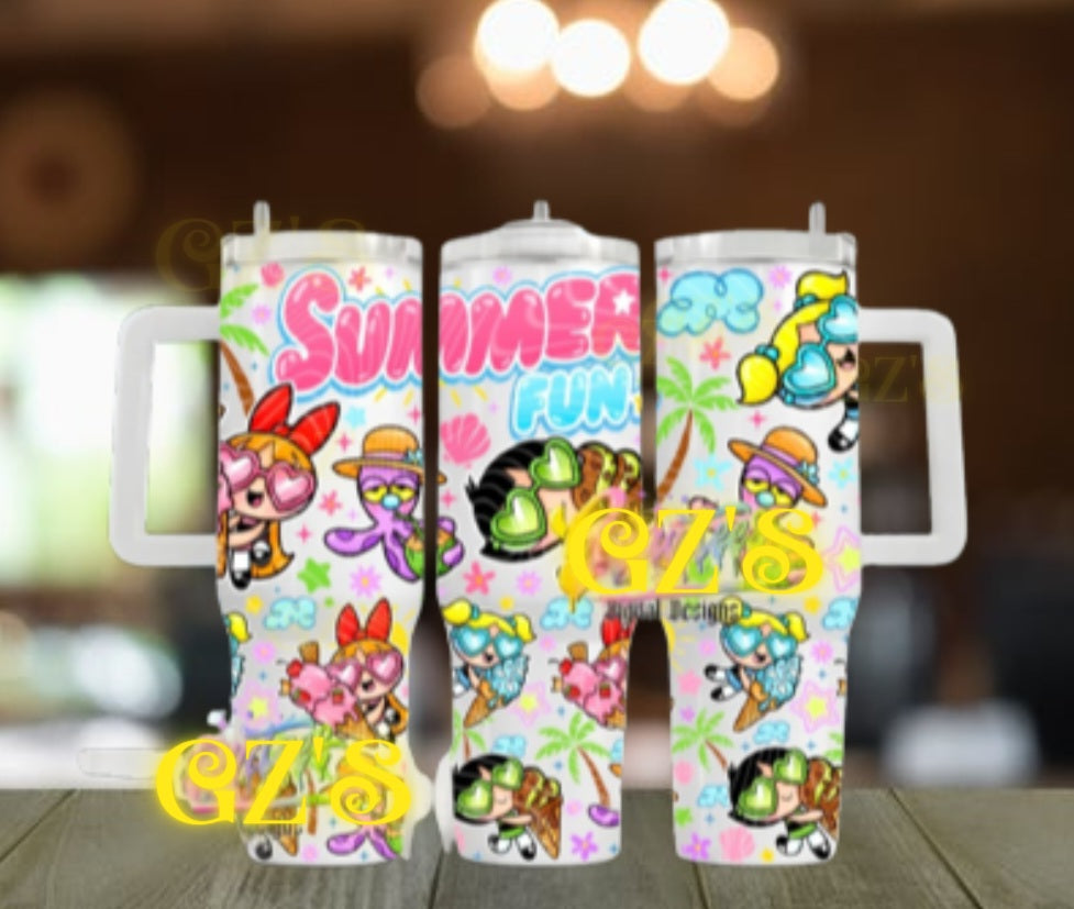 40oz vintage cartoons tumbler