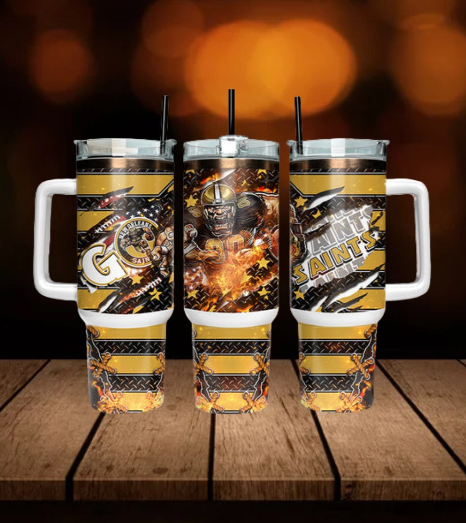40oz  Saints inspired Tumbler