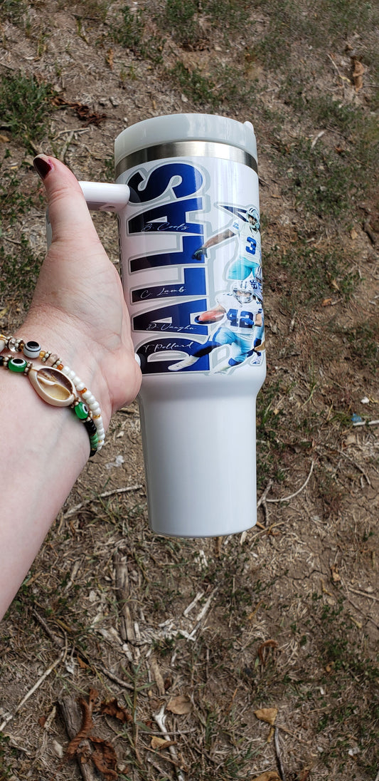 40oz Dallas Cowboy tumbler