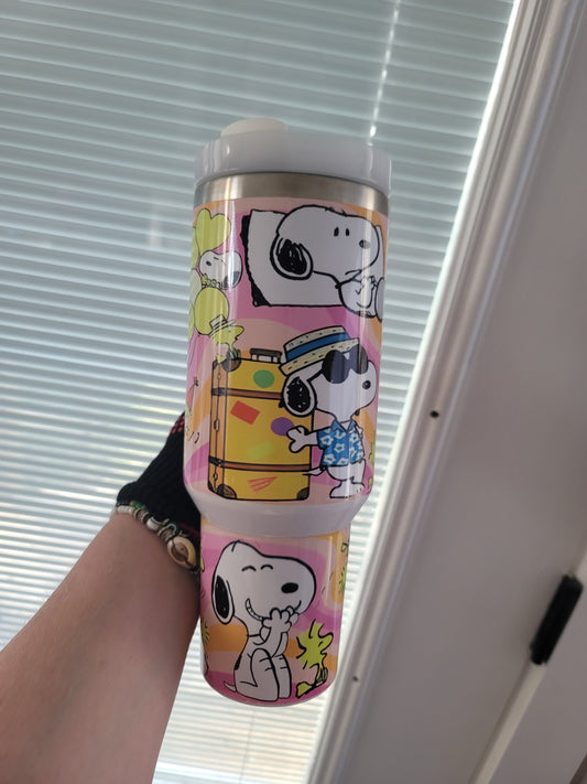 40oz Peanuts inspired tumbler dupe