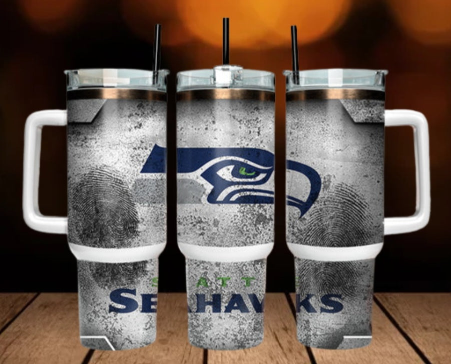 40oz  Seahawks inspired Tumbler