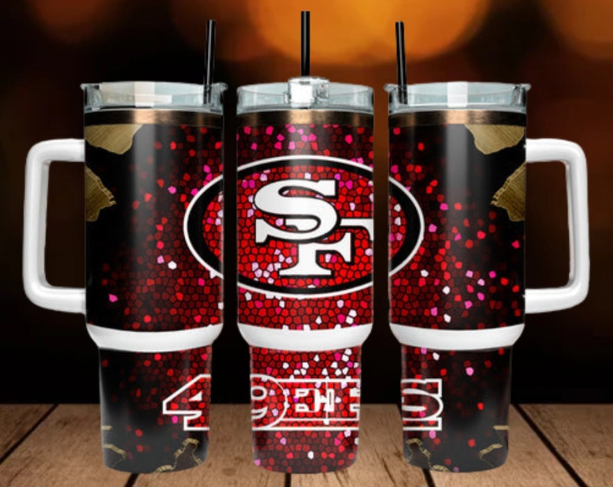 40oz  49ners inspired Tumbler