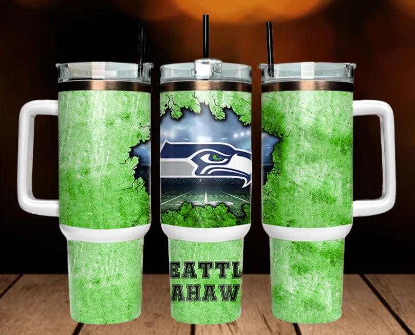 40oz  Seahawks inspired Tumbler