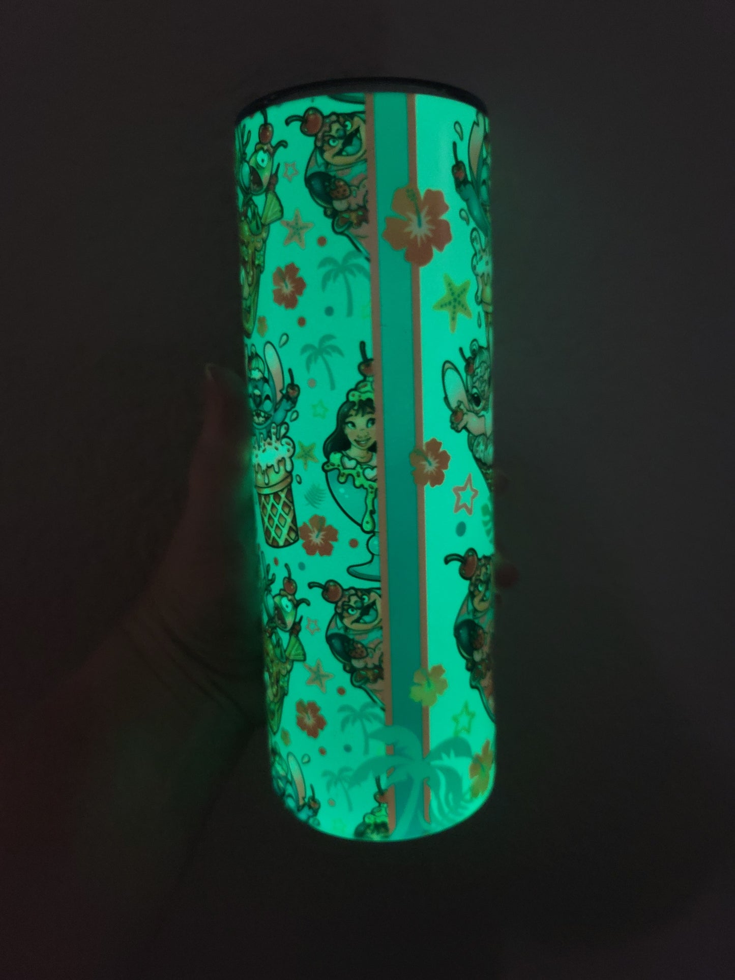 20oz  blue Alien ice-cream tumbler