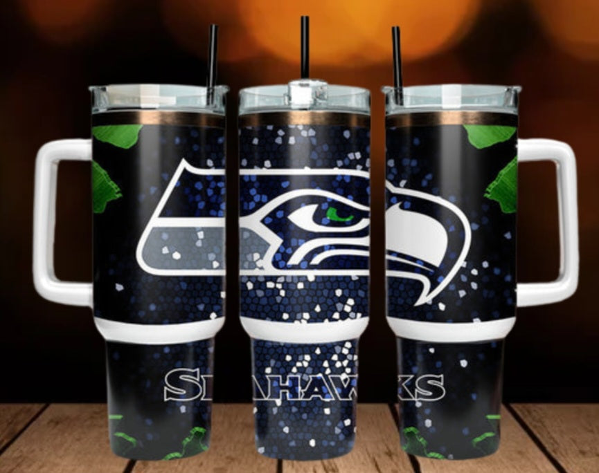 40oz  Seahawks inspired Tumbler
