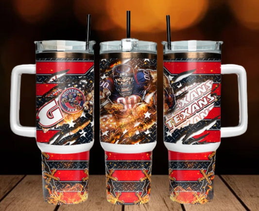 40oz  Texans inspired Tumbler