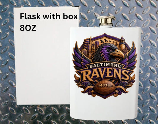 8oz Pro football flask