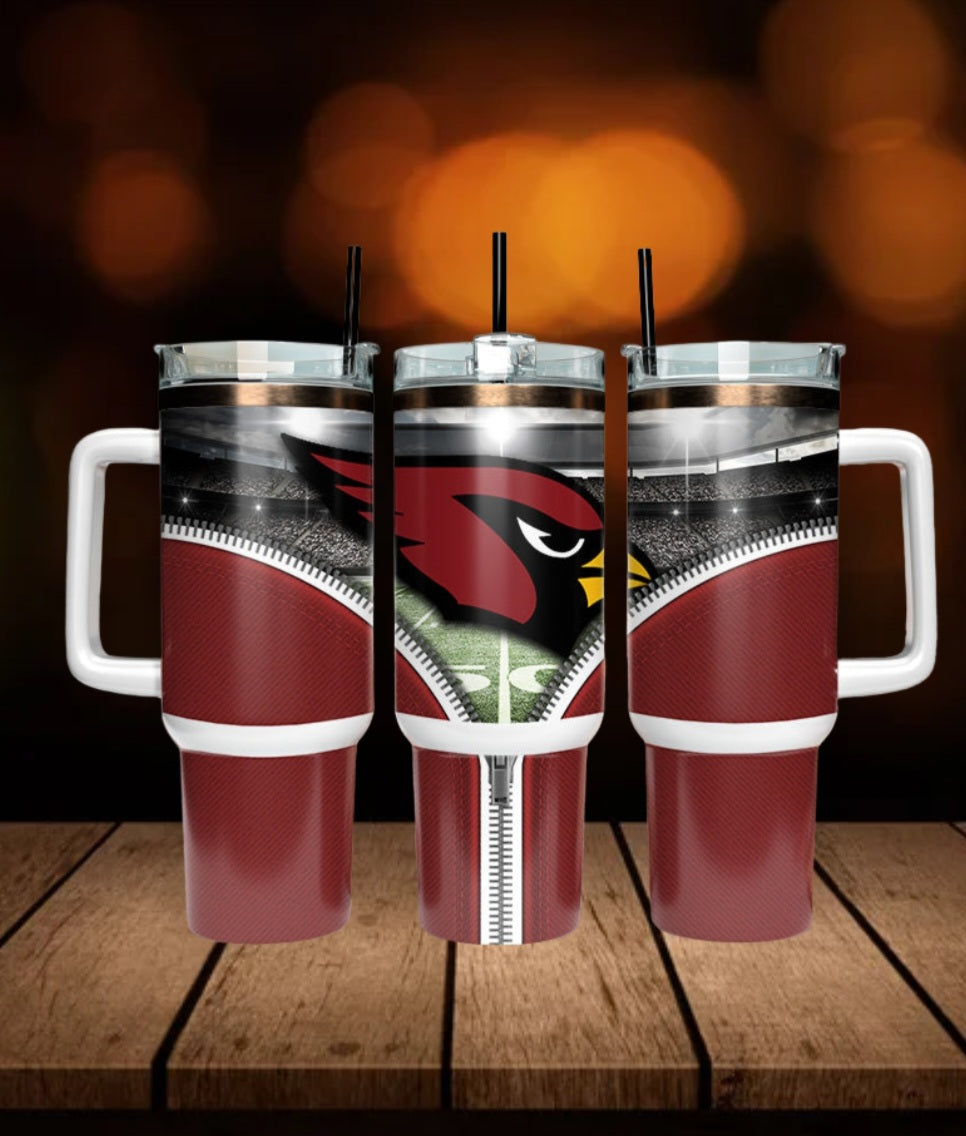 40oz  Cardinals inspired Tumbler