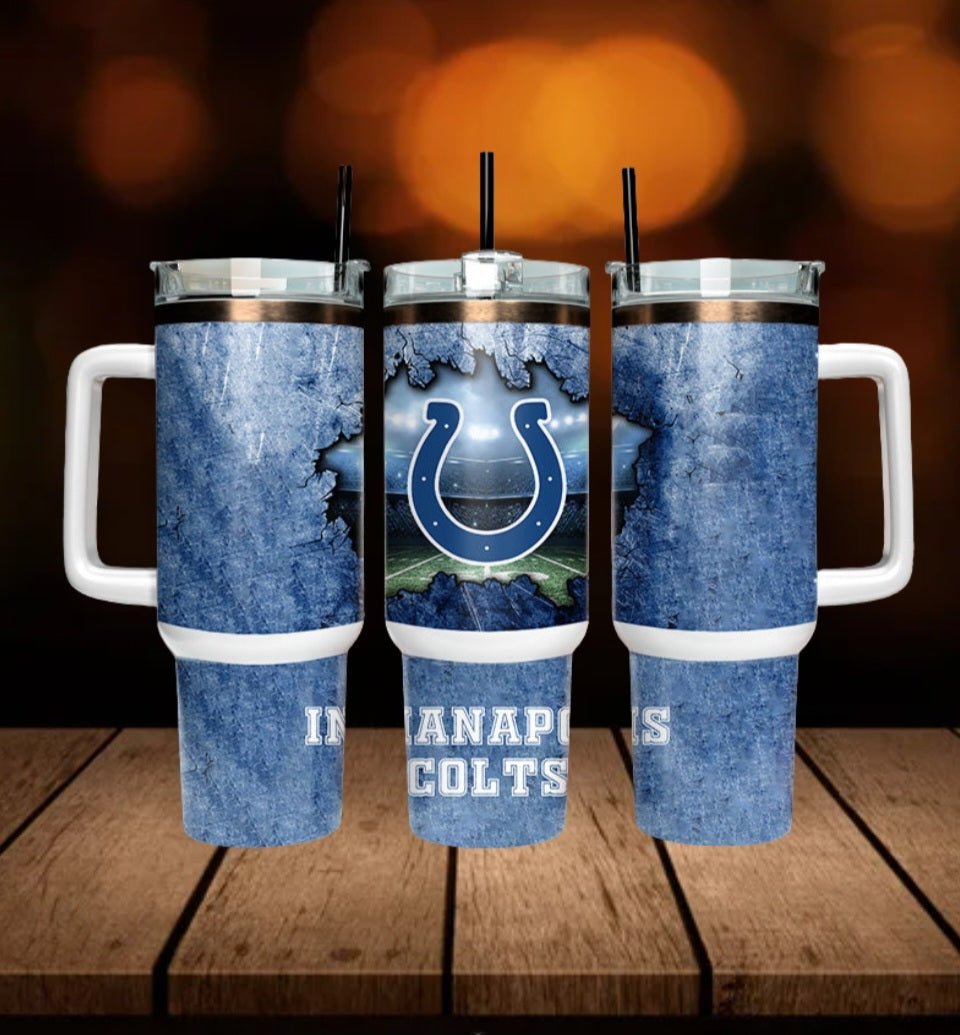 40oz  Colts inspired Tumbler