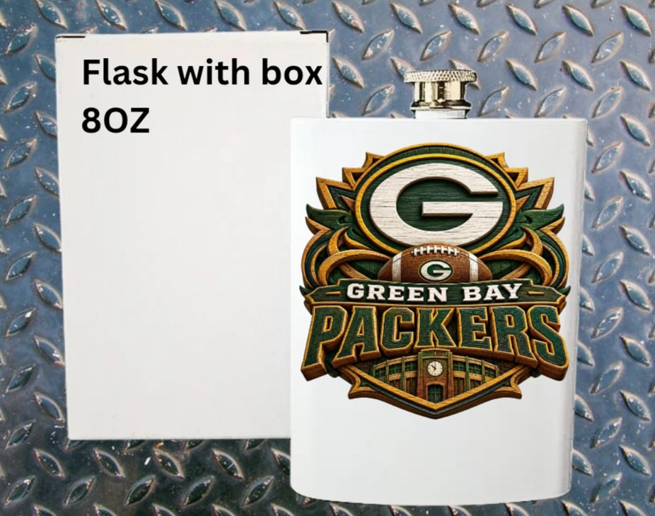 8oz Pro football flask
