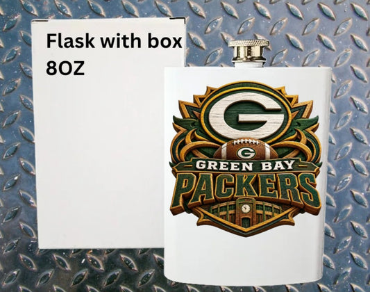 8oz Pro football flask