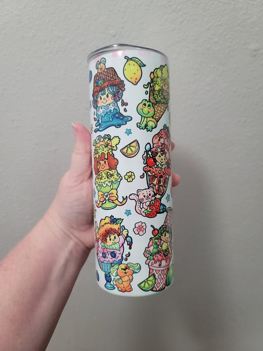 20oz vintage Strawberry ice-cream tumbler