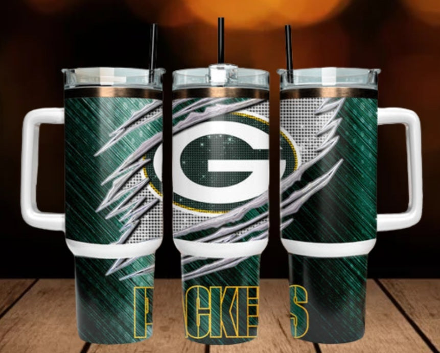 40oz  Packers inspired Tumbler