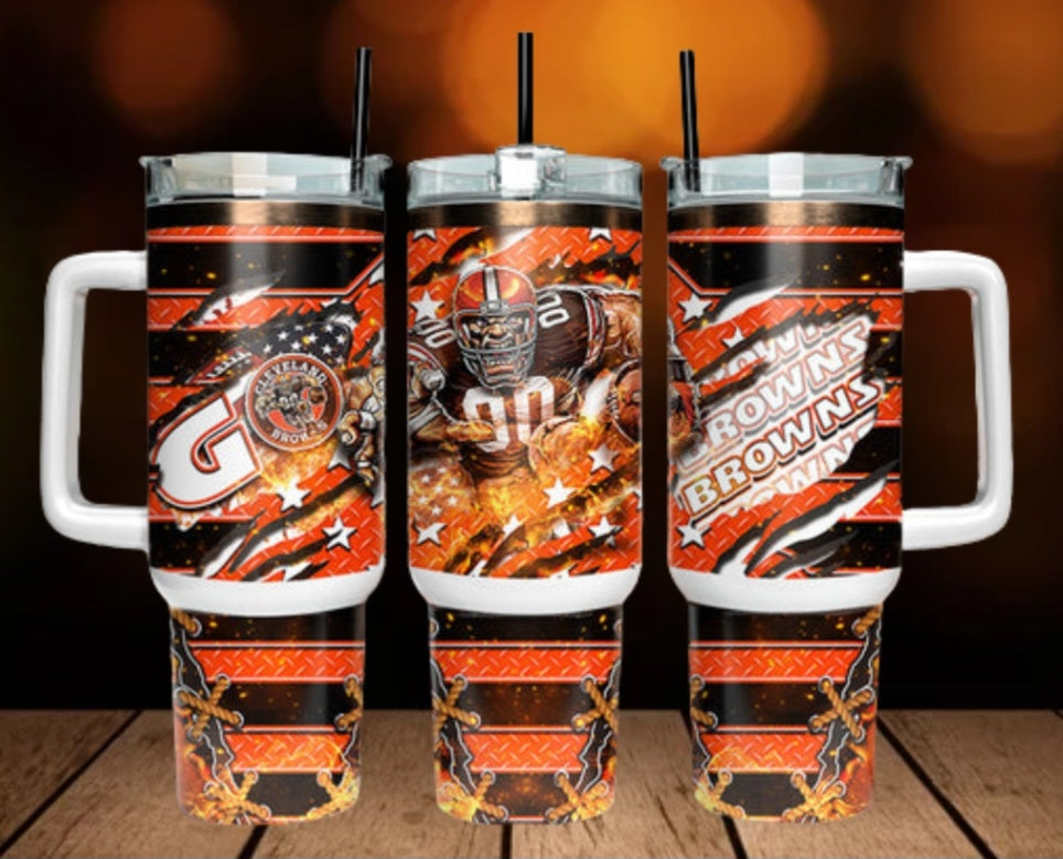 40oz  Browns inspired Tumbler