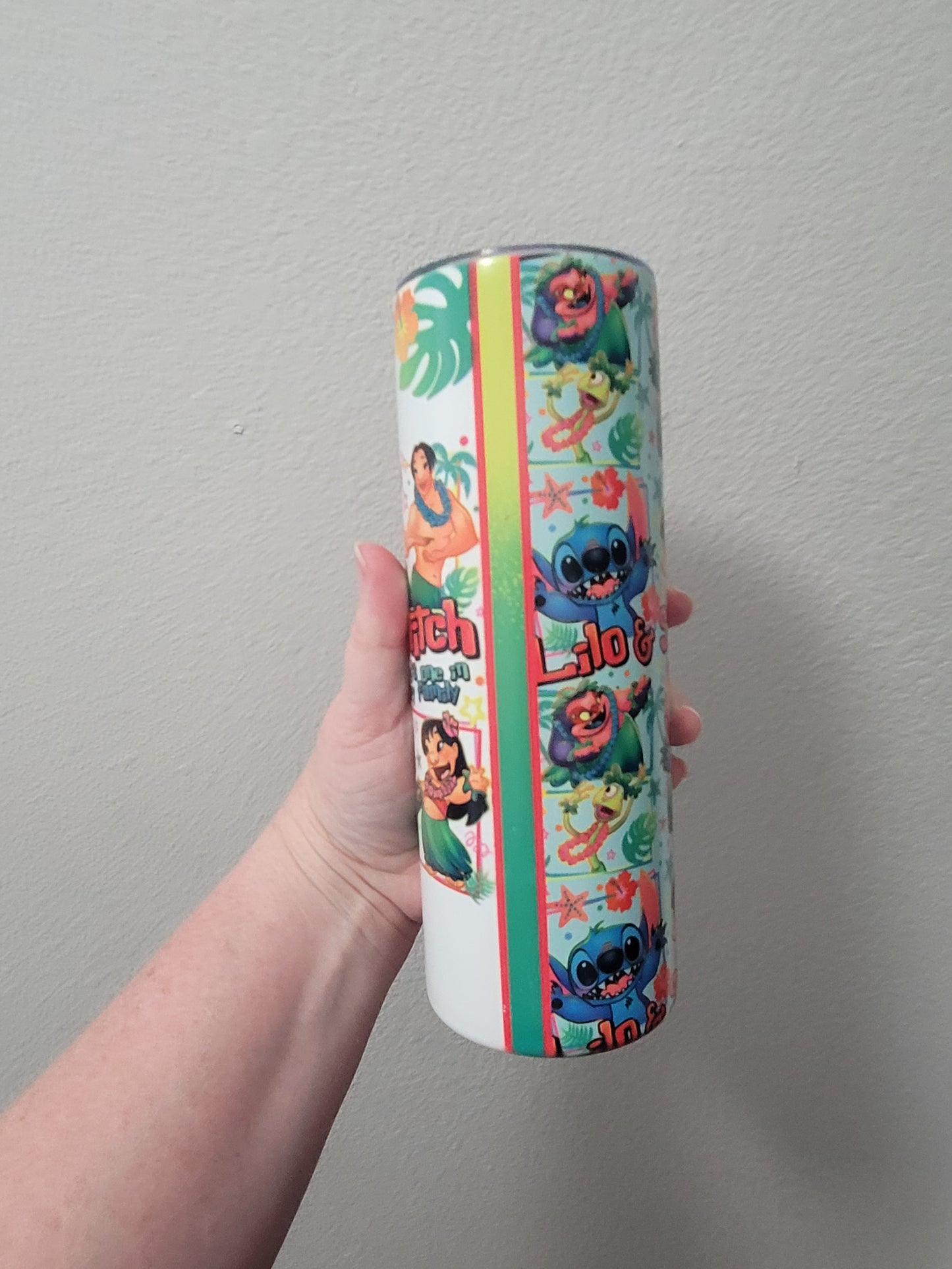 20oz  blue Alien summer tumbler