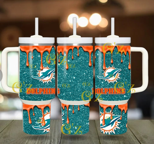 40oz  Miami inspired Tumbler