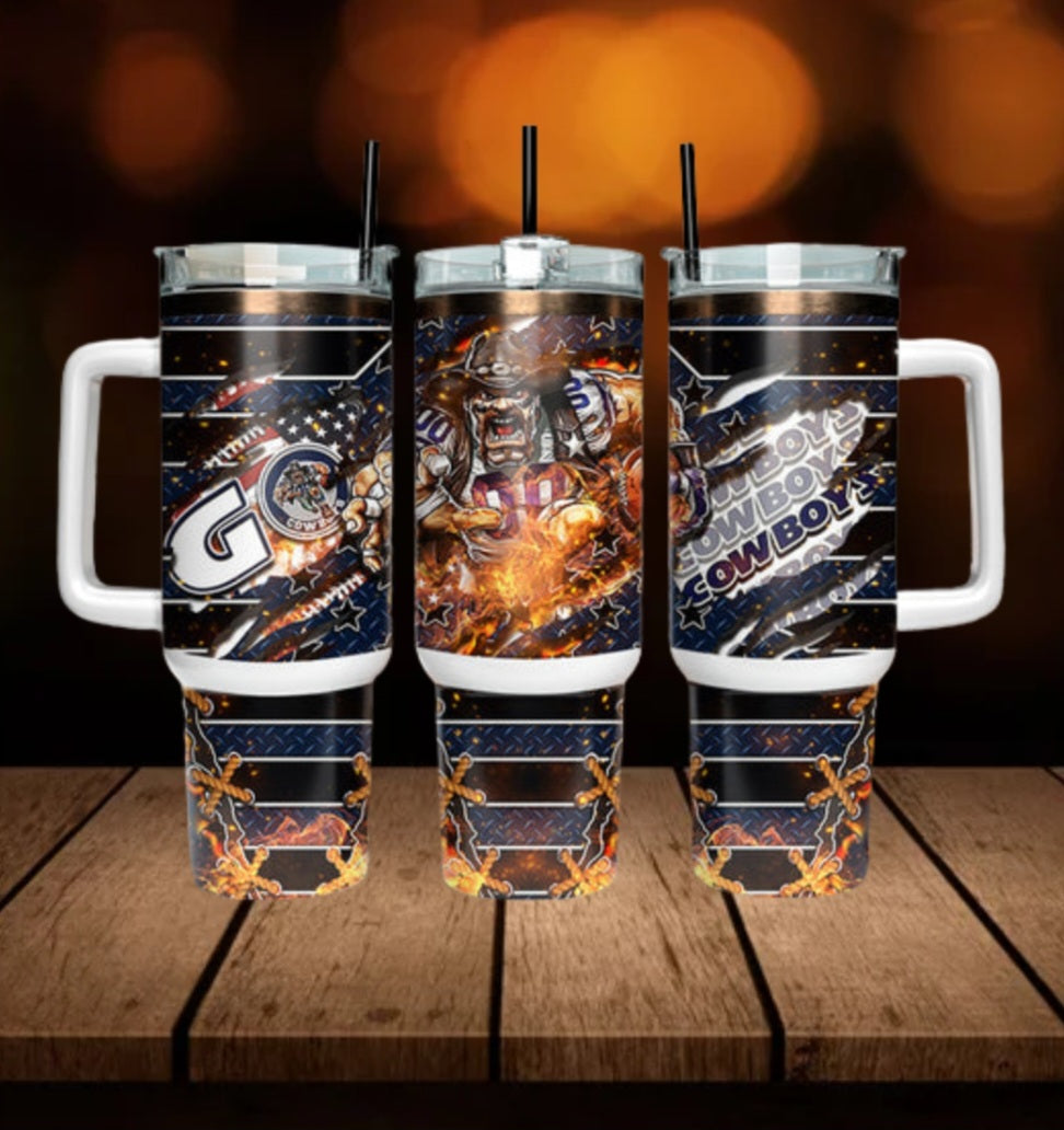 40oz Dallas Cowboy tumbler