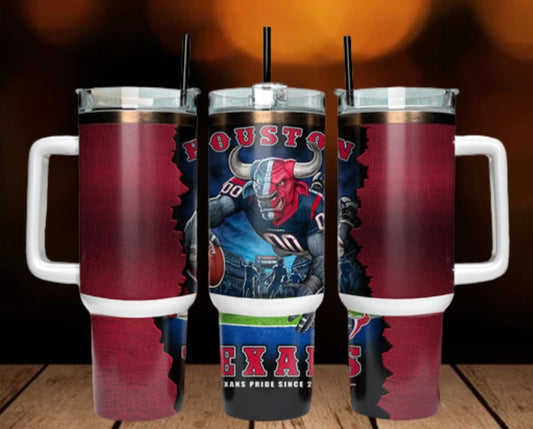 40oz  Texans inspired Tumbler
