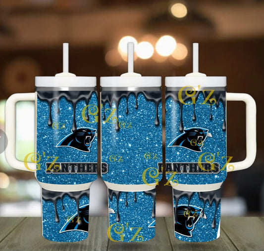 40oz  Panthers inspired Tumbler