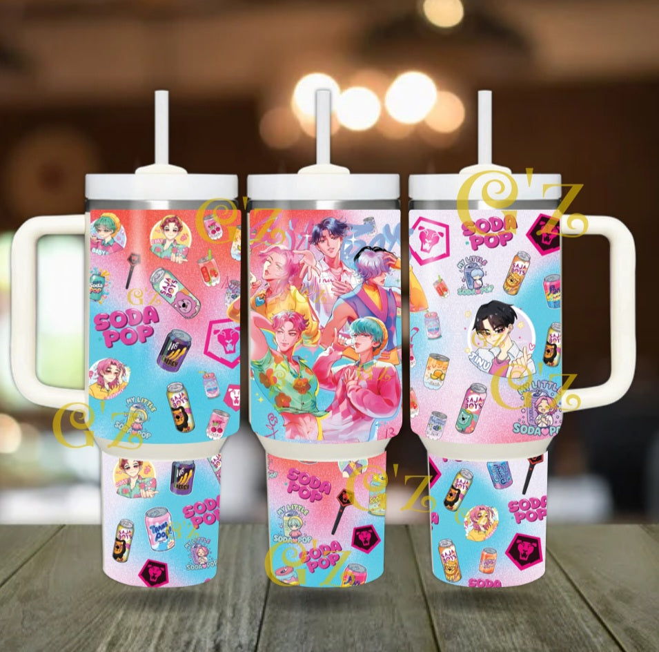 40oz kpop demon hunter, saja soda boys  Tumbler