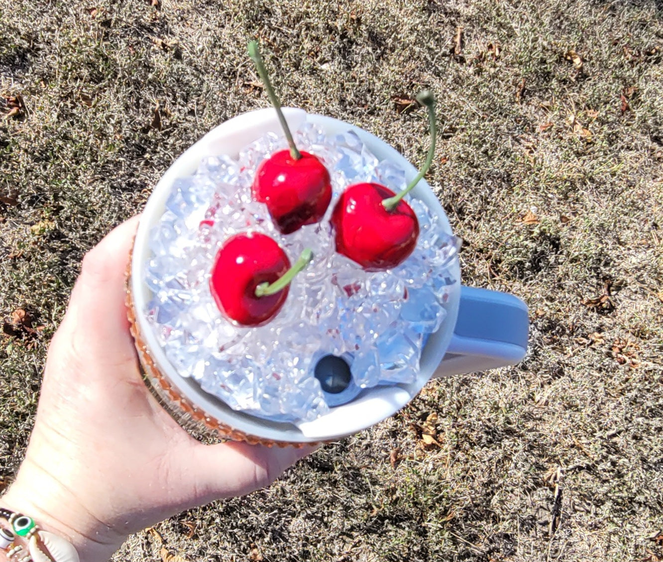 40oz Borracha tumbler with removable Ice lid