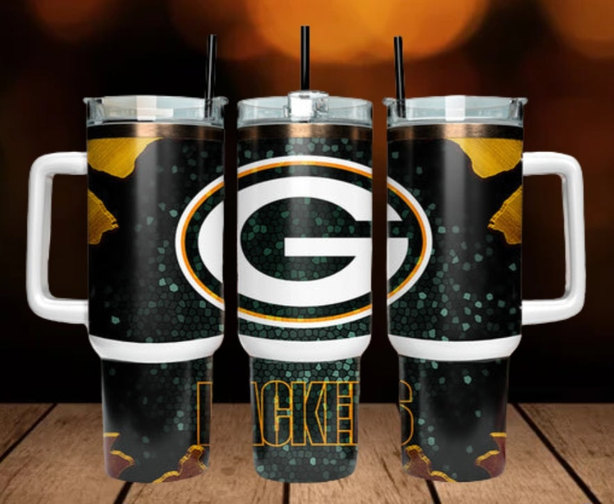 40oz  Packers inspired Tumbler