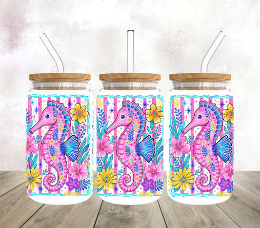 16oz sea horse  wrap digital download