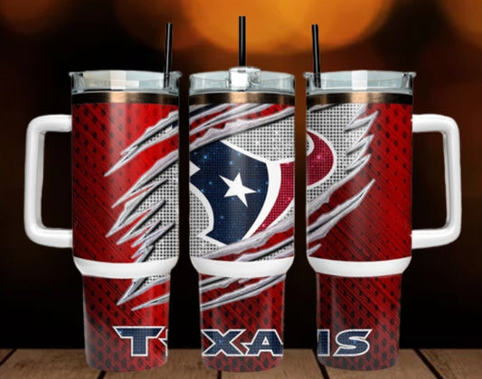 40oz  Texans inspired Tumbler