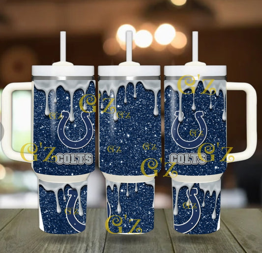40oz  Colts nspired Tumbler