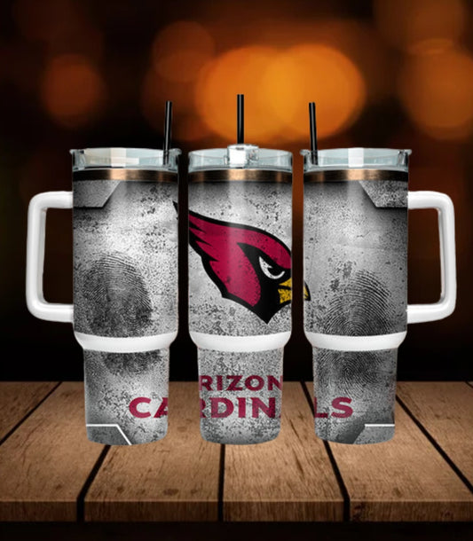 40oz  Cardinals inspired Tumbler