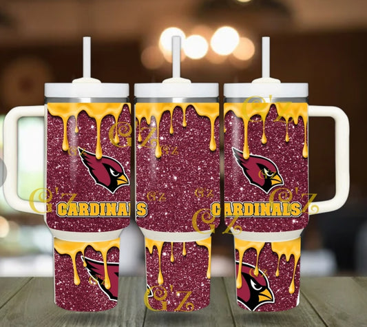 40oz  Cardinals inspired Tumbler