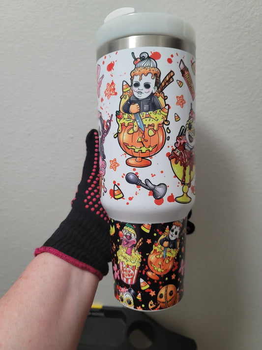 40oz Horror squad and ice cream inspired Tumbler