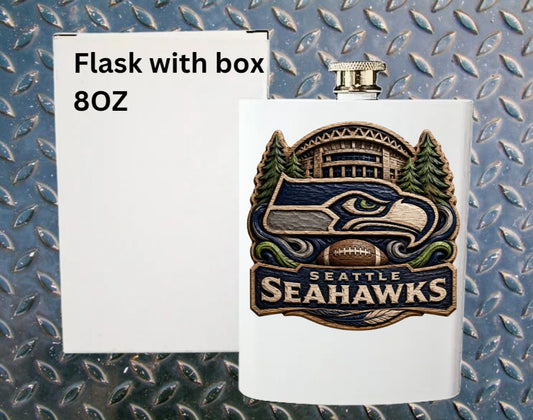 8oz Pro football flask