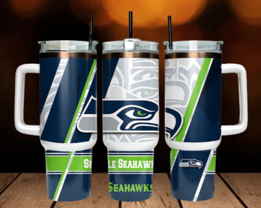 40oz  Seahawks inspired Tumbler