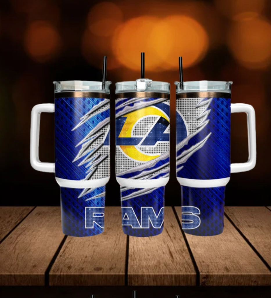40oz  LA Rams inspired Tumbler