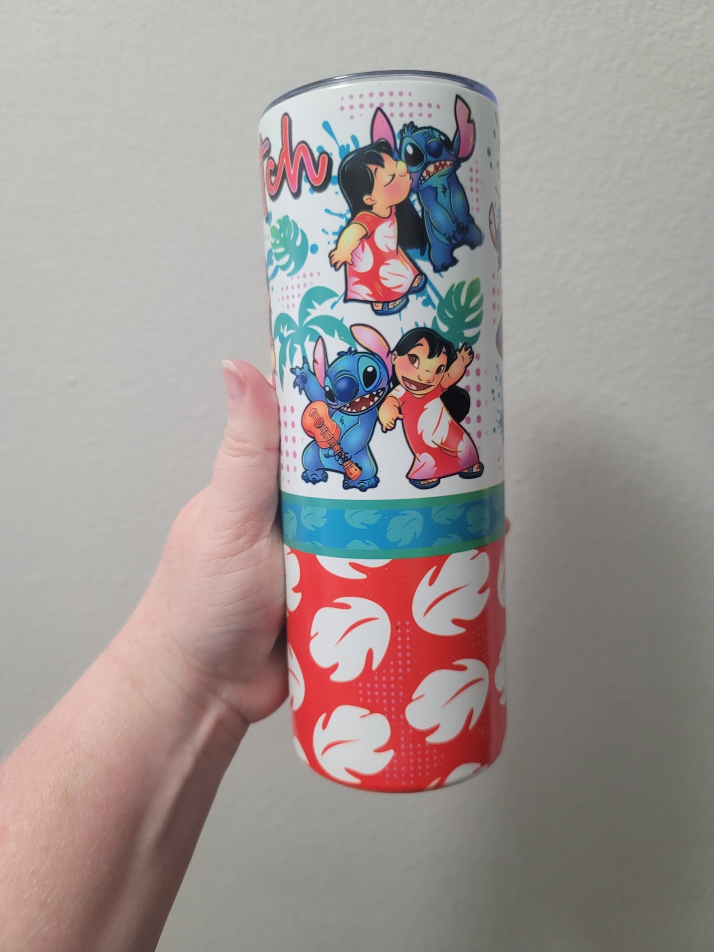 20oz  blue Alien summer tumbler