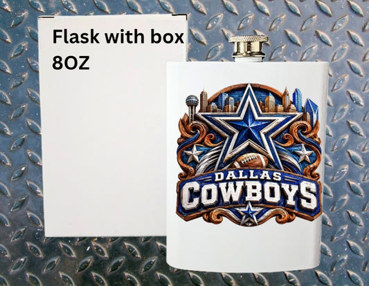 8oz Pro football flask