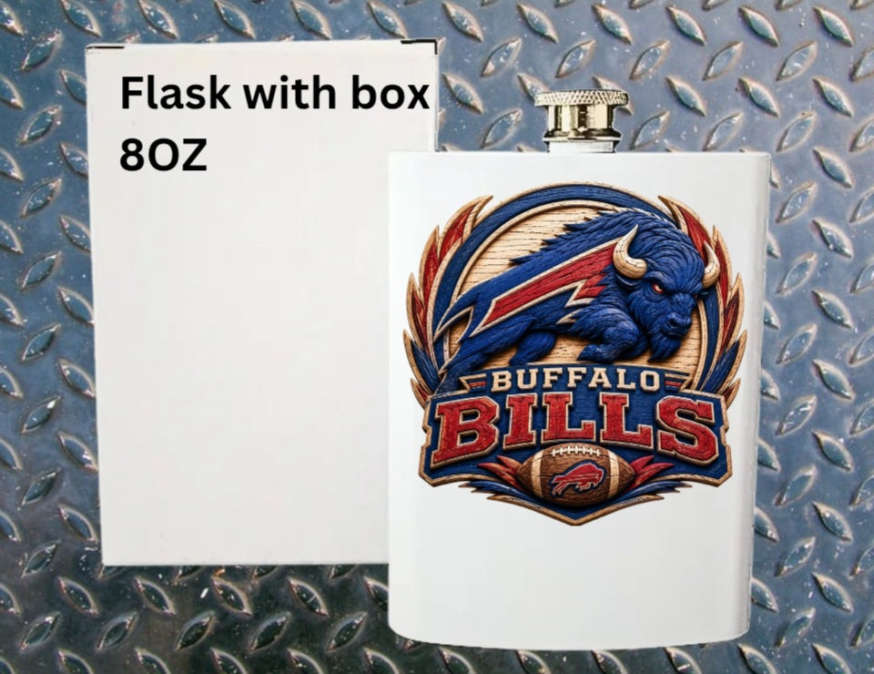 8oz Pro football flask