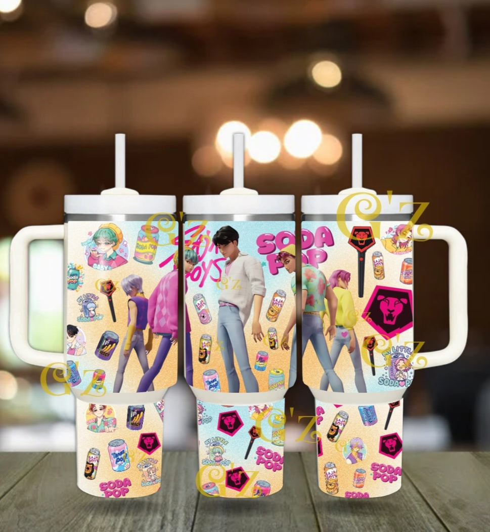40oz kpop demon hunter, saja soda boys  Tumbler