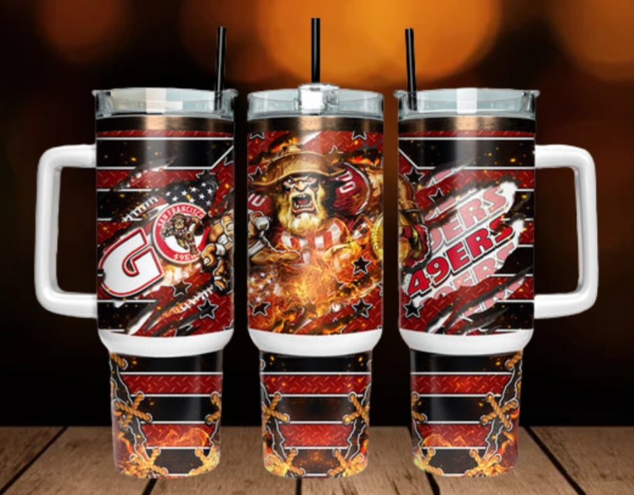 40oz  49ners inspired Tumbler
