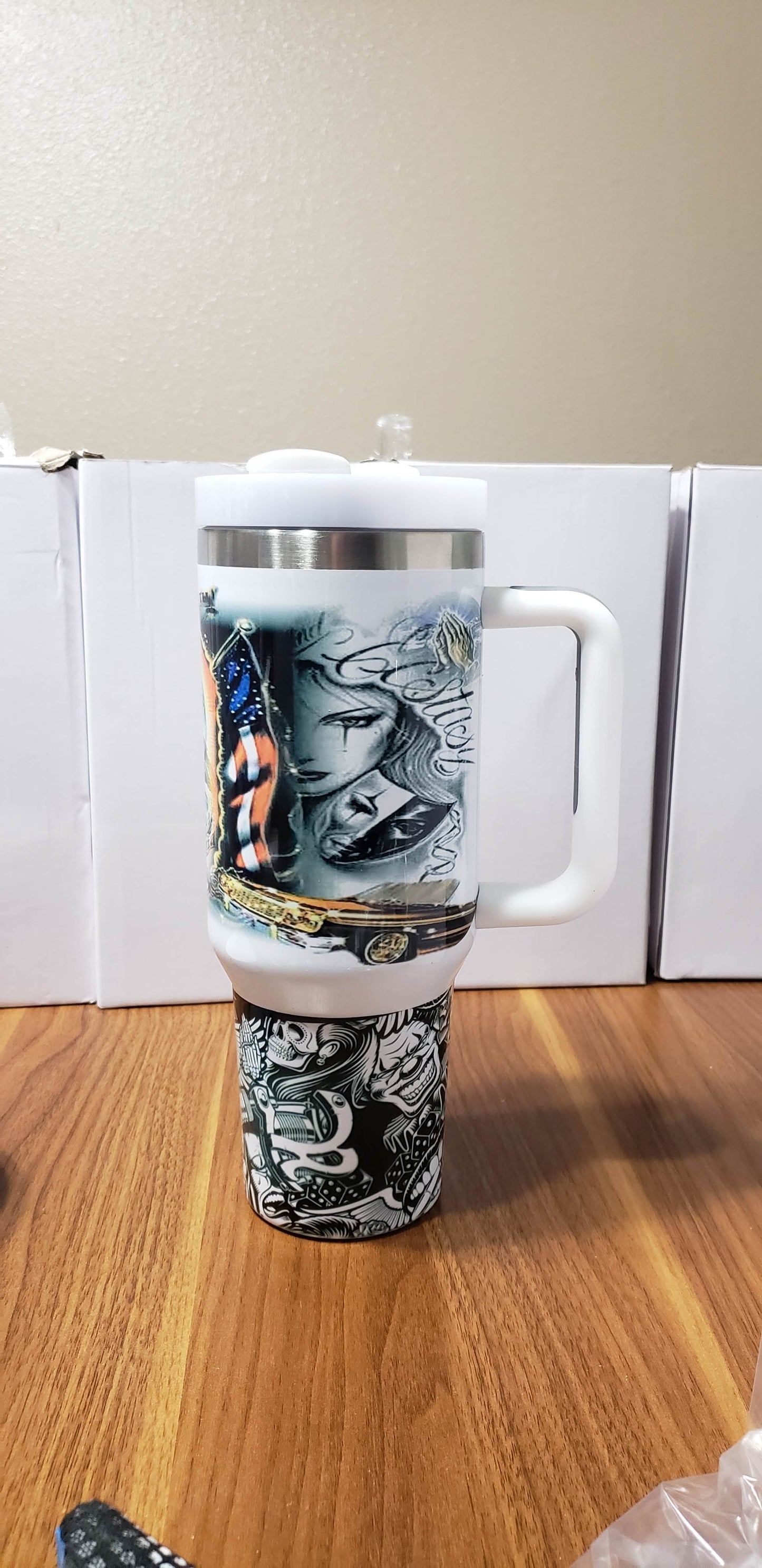 40oz Lowrider tumbler