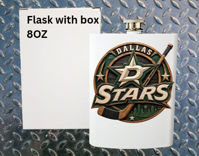 8oz Hockey flask